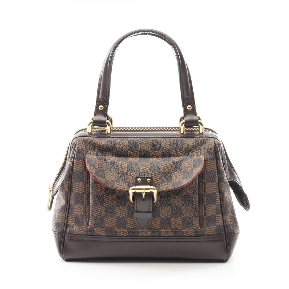 Louis Vuitton Knightsbridge Handbag Canvas Leather Damier Brown